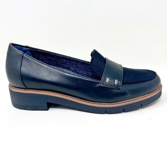 Dr Scholl's Grow Up Black Leather Womens Slip On Loafers G4585M2001 - Picture 2 of 6